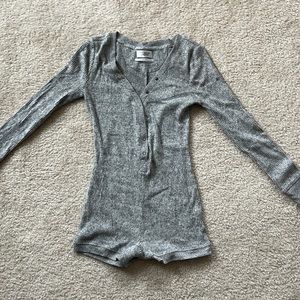 Gray bodysuit pajamas never worn